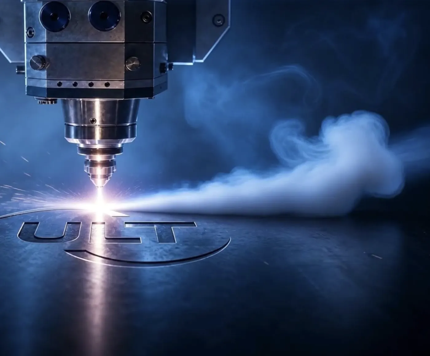 ULT Laserspeed-Absaugung im Einsatz an einer Laseranlage