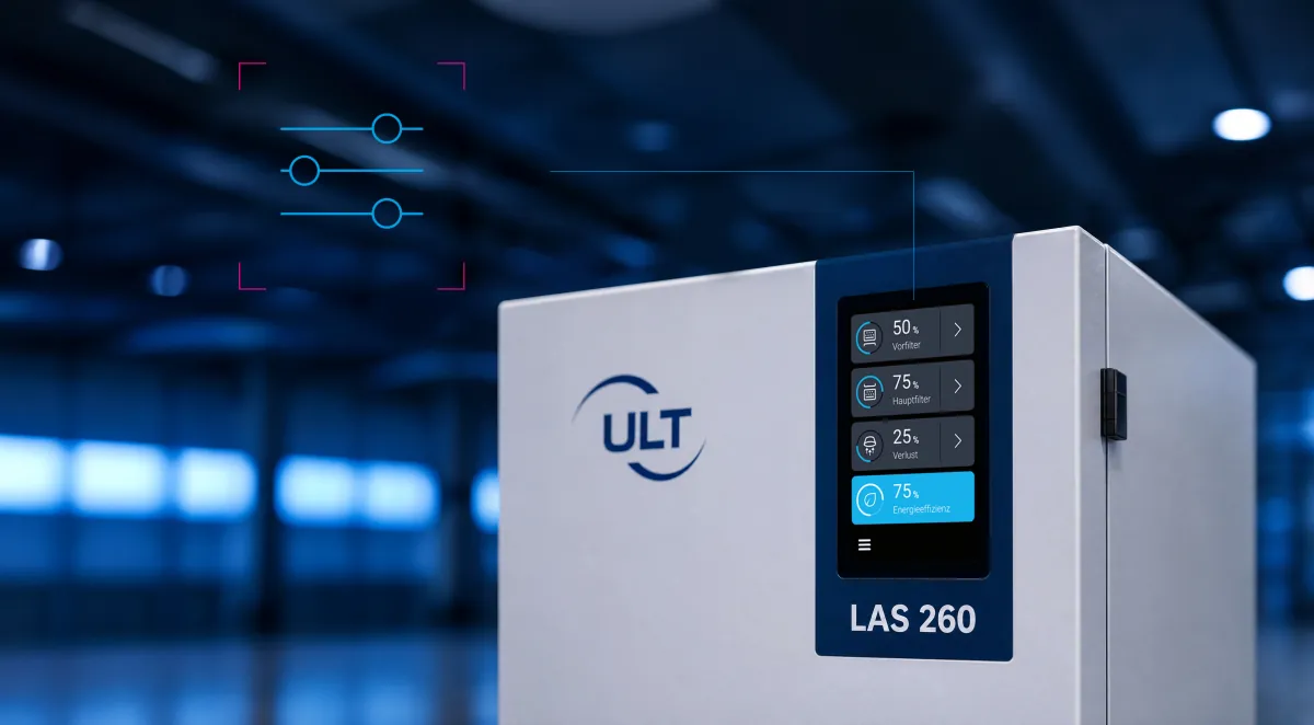 ULT ProSight®: Systemsteuerung und Filterüberwachung